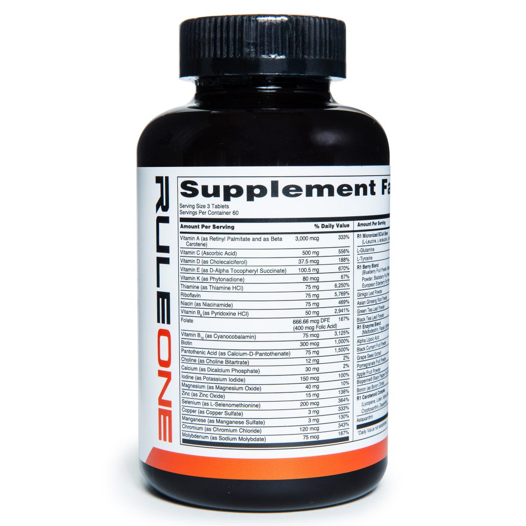 R1 MEN’S TRAIN DAILY Daily Multivitamin 90 Tablets - Hulk Muscles